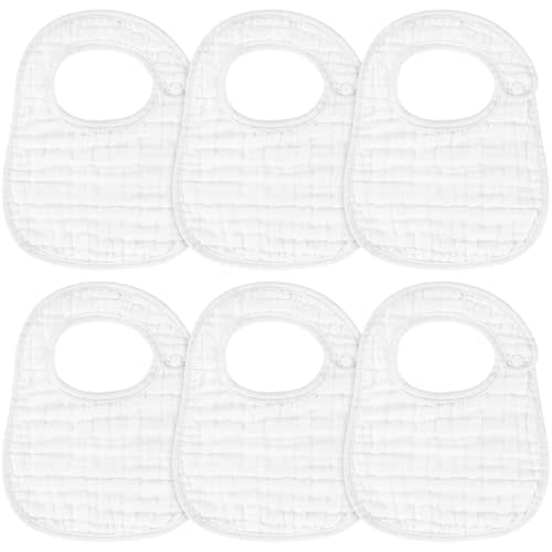 Accmor Muslin Baby Drool Bibs 6 Pack Baby Bandana Drool Bibs Soft Cotton Baby Bandana Bibs for Teething Drooling