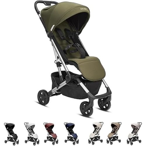Colugo Compact Stroller - One Hand Fold Lightweight, Travel, Toddler, Airplane, Foldable Stroller with Rain Cover, Backpack and Cup Holder (Olive)