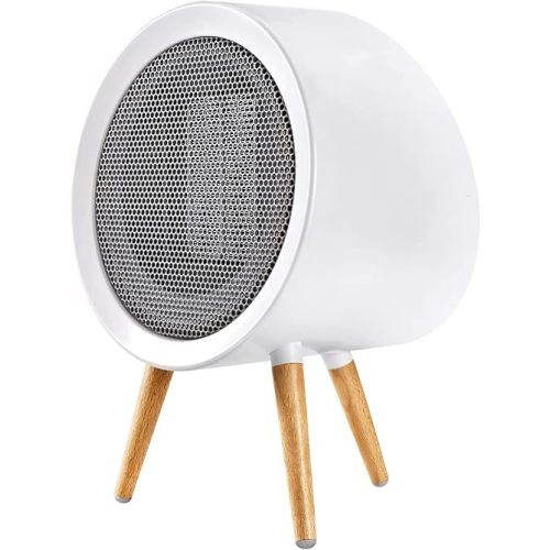 Gaiatop Space Heater, Cute and Powerful, 1000W Small Electric Heaters for Indoor Use, 3 Modes PTC Ceramic Fast Heating, Overheating & 45° Tip-Over Protection, Portable for Home Office White