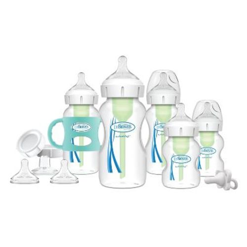 Dr. Brown's Anti-colic Options+ Wide-neck Baby Bottle Essentials & Sippy Spout Gift Set - 0-6m