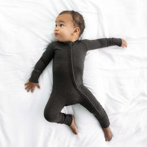 Heather Black Cozy Zippy
