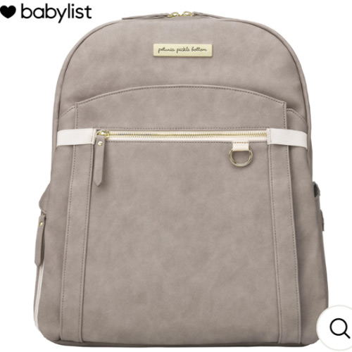 2-in-1 Provisions Breast Pump & Diaper Bag Backpack in Grey Matte Leatherette