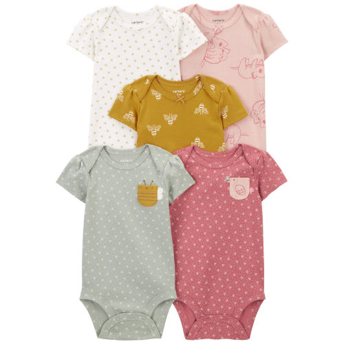 Baby 5-Pack Short-Sleeve Bodysuits