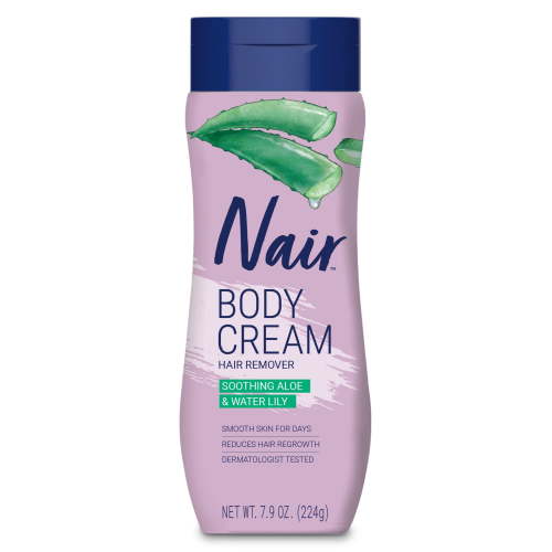Nair, Body Cream Hair Remover, 7.9 oz, Soothing Aloe Water Lily