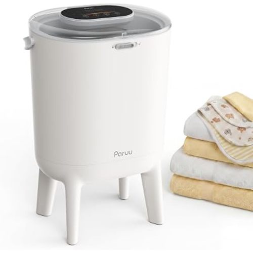 Paruu Towel Warmer for Bathroom, 2-in-1 Heating & Drying with Baby Care Mode, LED Display, Dual Child Lock, Auto Shut Off, Fits Up to 2 Oversized Towels, Bathrobes, Blankets, Baby Clothes and Bibs