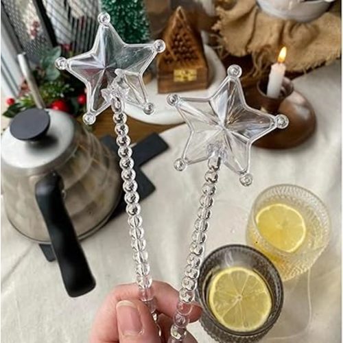 Magic Wand Salt and Pepper Shakers, Transparent Wand Shakers, Two-Pack, Cute salt and pepper shakers, cute Kitchen Gift, Salt and pepper shakers, Fun Gifts, Funny Gifts, Cute Kitchen Gadgets
