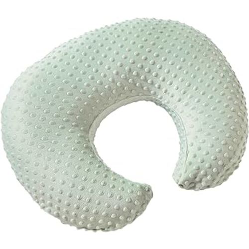 Minky Dots Nursing Pillow Cover, Case Plush Breathable Breastfeeding Pillow Slipcover Fits Nursing Pillow, Super Soft Snug Positioners for Baby Boy Baby Girl (Green)