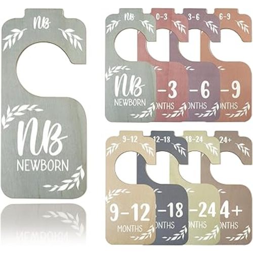 8 Pcs Closet Dividers for Baby Clothes Organizer,Baby Clothes Size Dividers,Nursery Closet Dividers,Baby Closet Organizer,Clothes Dividers for Closet Size Hangers for New Mom Dad Parents