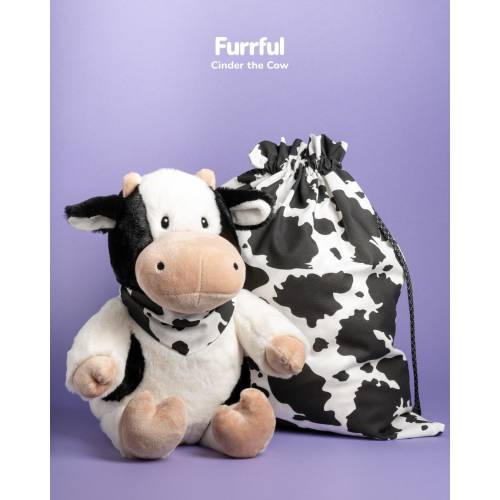 Stuffed Animal Plush Care Package, Cow Gift, Birthday, Anniversary, Farm, Nursery, Baby Shower, Get Well, Reusable Gift Bag, Easter Gift