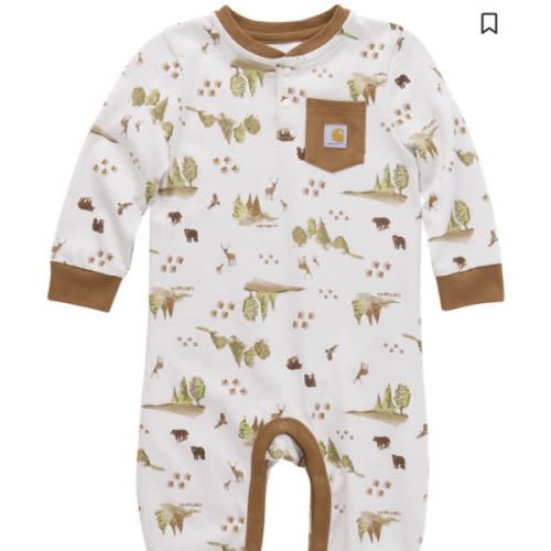 Carhartt Infant Boys' Tree Print Long Sleeve Onesie | Sheplers