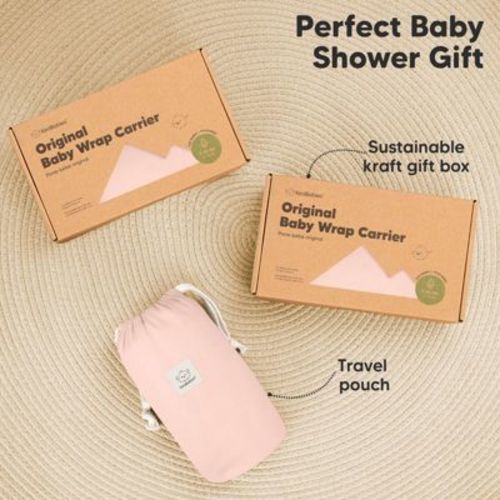 KeaBabies Original Baby Wraps Carrier, Baby Sling Carrier, Stretchy Infant Carrier for Newborn, Toddler (Dusty Pink)