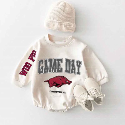 Baby Woo Pig Romper and Adult Sweatshirt
