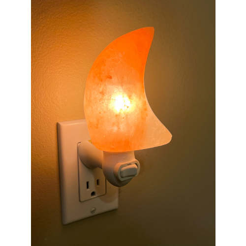 Moon Shape Himalayan Salt Night Light