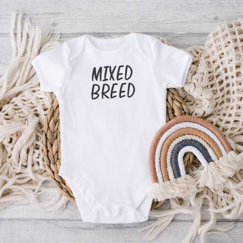 Mixed Breed Baby Onesie, Hawaii, Keiki, Hawaii Kids, Funny Hawaii, Gifts for Baby, Gifts for Baby Luau, Baby Shower Gifts, Christmas Gifts