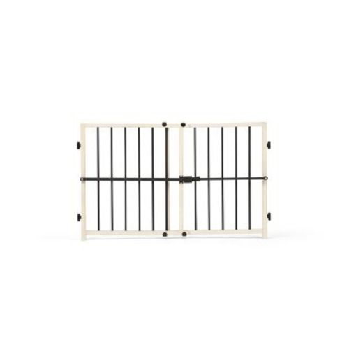 Regalo Metal and Wood Adjustable Gate - Beige