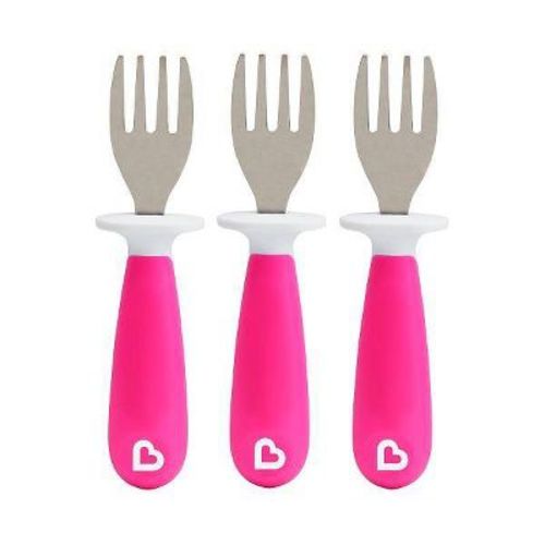 Munchkin Raise Toddler Forks - Pink 3pk