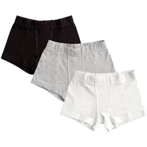 ORGANICKID Boys 100% Organic 100% Cotton Underwear GOTS Certified Kids Toddler Boxer Briefs Pack of 3