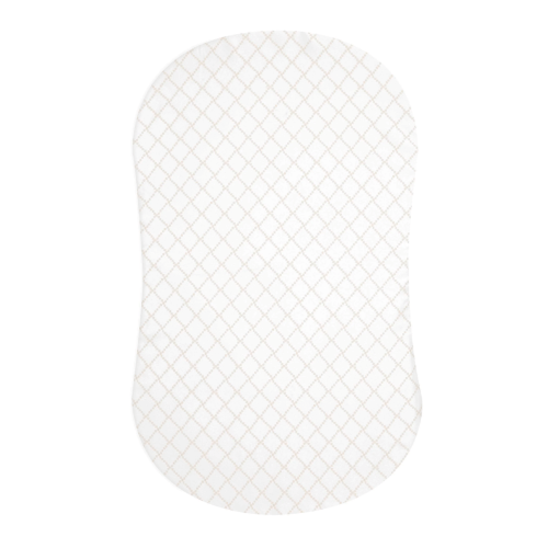 HALO - BassiNest Fitted Sheet 100% Cotton | Nautical Net - cream/gray