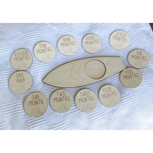 Interchanging Baby Milestone Markers  Surfer Milestone - Etsy