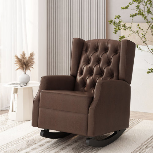 Lark Manor™ Ahlayah Upholstered Rocking Chair & Reviews | Wayfair