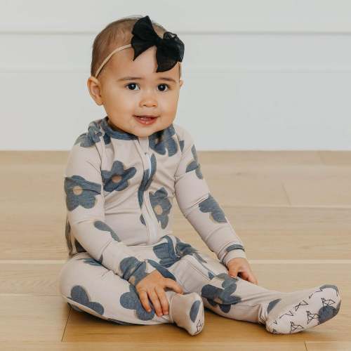 Zip-Up Footie Pajama - Gemma In Tan