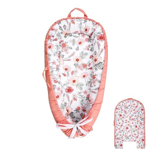 Baby Lounger Replaceable Cover (Cover Only), 100% Cotton Newborn Nest Backup Cover for Ultimate Comfort, Pink Soft & Breathable Quality Spare Cover (Cover Only)