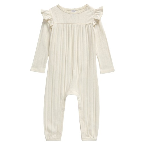Pointelle Ruffle Romper