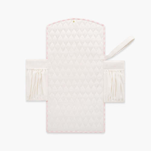 Portable Changing Pad - Pink Gingham | Gooselings