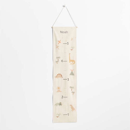 Dinosaur Canvas Personalized Kids Growth Chart