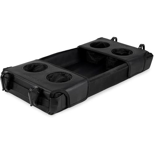 WONDERFOLD Flex Snack Tray for W4 Stroller Wagon with Convertible Cup Holders & Adjustable Sidewalls to Maximize Space, Easy to Install, Easy to Clean
