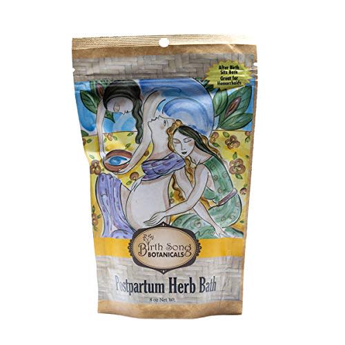 Birth Song Botanicals Postpartum Herb Bath, Postpartum Essentials, Herbal Sitz Bath for After Childbirth, Labor and Delivery, Perineal Care, Soothe Hemorrhoids, Postpartum Herbs for Mom & Baby 8 oz.