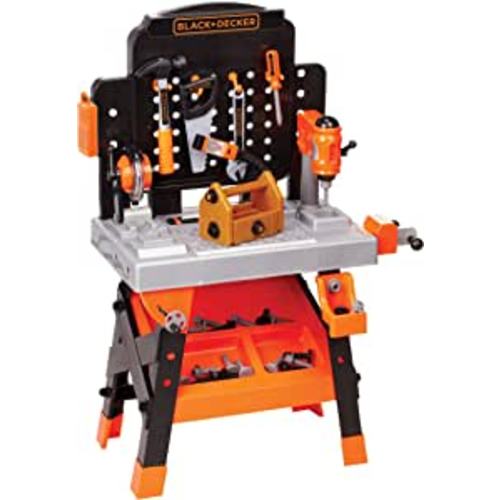 Black+Decker Kids Workbench - Power Tools Workshop - Build Your Own Toy Tool Box – 75 Realistic Toy Tools and Accessories [Amazon Exclusive] 38 x 16.25 x 21 inches : Toys & Games