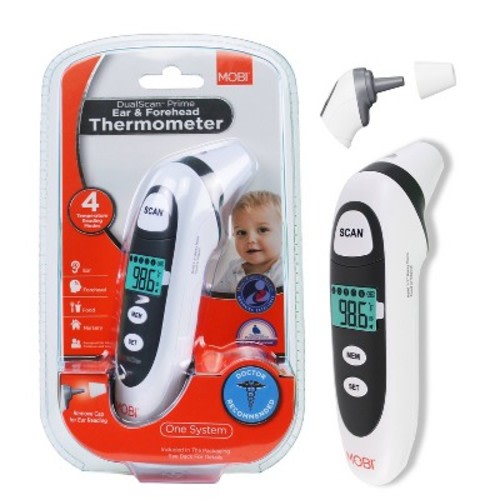 MOBI DualScan Prime Digital Thermometer Ear and Forehead Fast, Accurate, Baby and Adult Thermometer