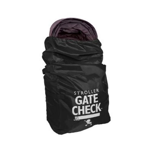 J.L. Childress Gate Check Bag for Single & Double Strollers, Black, Height 46"