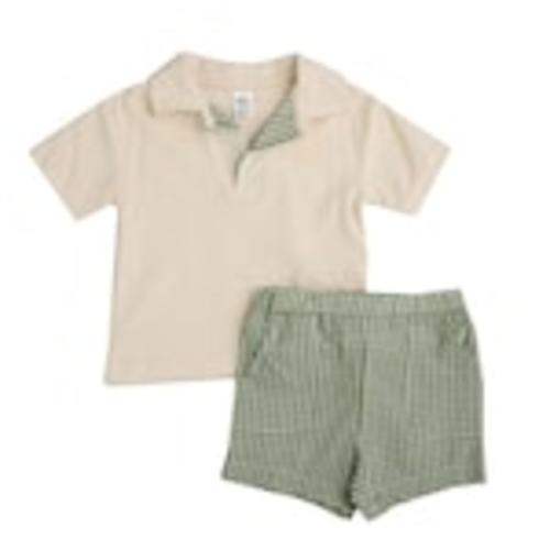 Baby Essentials® 2-Piece Seersucker Short Set (Baby Boy) at Von Maur