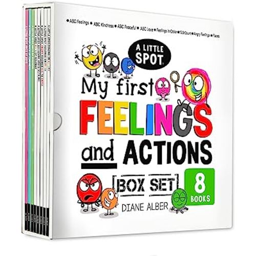 A Little SPOT My First (Toddler, Preschool and Kindergarten) Feelings and Actions Box Set (ABCs of Feelings, ABCs of Kindness, ABCs of Peaceful, ABCs ... in Colors, 123 Count SPOTS, Angry Feelings)