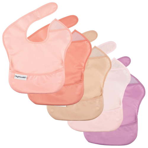 Mess-Proof Easy Waterproof Food Bibs Multi-Pack Sets | Baby Toddler- PFAS, PVC, BPA, Phthalate Free