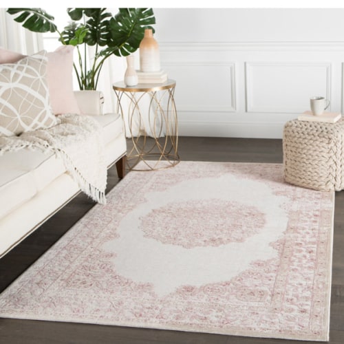 Fontanne Oriental Pink/White Area Rug (Part number: 503EBB3519B949E0BAB055B88271E219): carpet