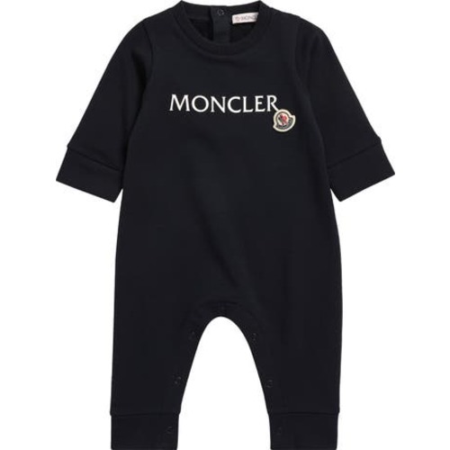 Logo Baby Grow Stretch Cotton Fleece Romper, 3-6M