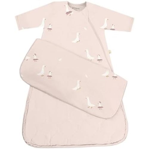 GUNAMUNA Unisex Long-Sleeve Sleep Sack, Wearable Sleep Bag for Babies and Toddlers, Soft Rayon, 1.0 TOG, 3 to 36 Months