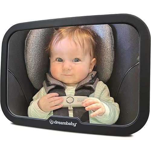Dreambaby 360° Adjustable Rear Facing Baby Car Mirror - Wide Angle, Clear View Backseat Infant Mirror for Car
