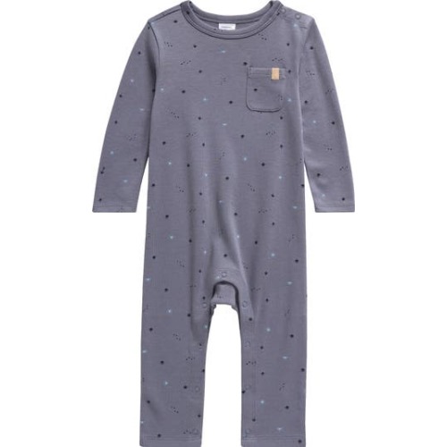 Print Cotton Pocket Romper, 6M
