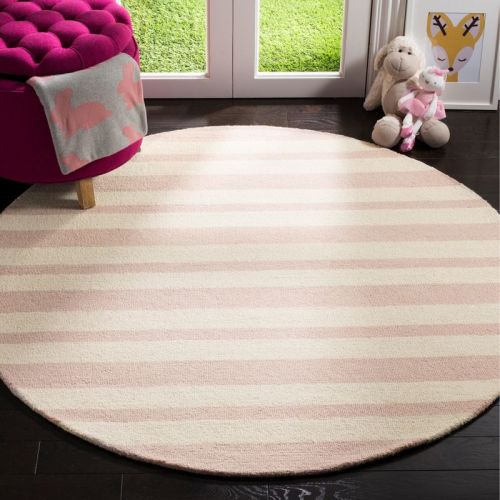 Safavieh Kids Stripe SFK915 Hand Tufted Indoor Rugs - Safavieh