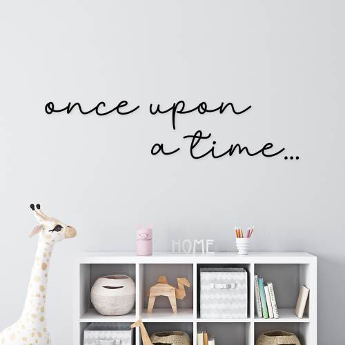 Once Upon A Time Nursery Letters | Playroom Wall Decor | Kids Bedroom Wall Words | Custom Wood Lettering