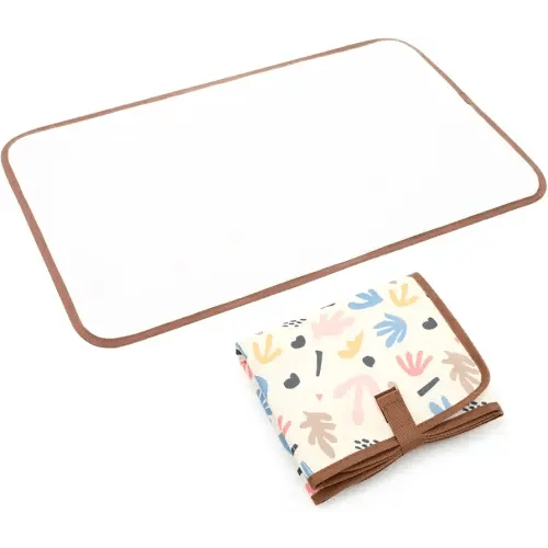 Lekebaby Portable Diaper Changing Mat Waterproof Baby Changing Mat Foldable Nappy Change Pad, Cartoon