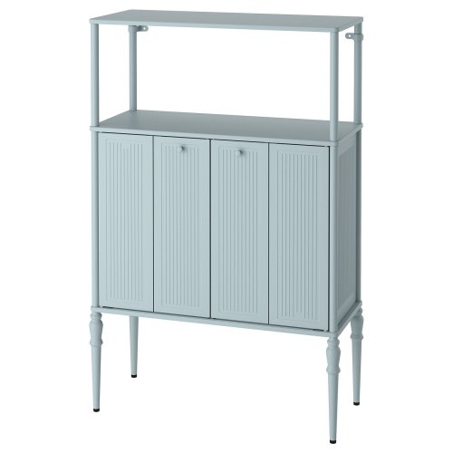 SÅGMÄSTARE Cabinet - light gray-blue 32 3/4x14 1/4x50 1/4 "