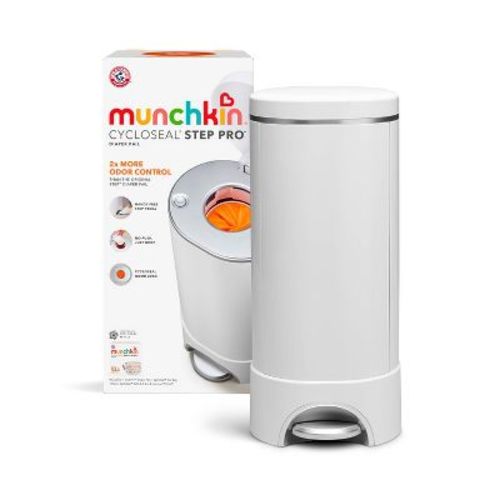 Munchkin CycloSeal Step Pro Diaper Pail - White