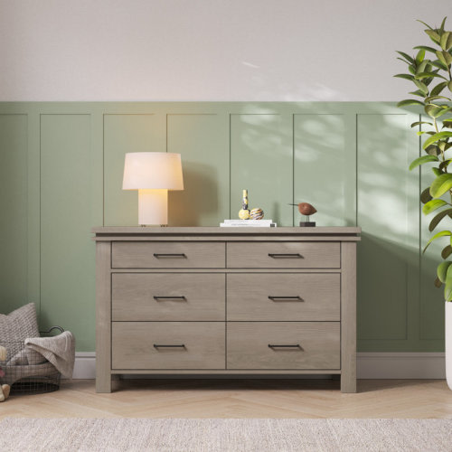 Child Craft Denman 55" Wide 6-Drawer Double Dresser & Reviews | Wayfair