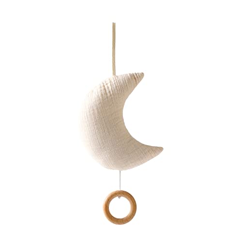 Baby Travel Toy with Music Box - Brahm's Lullaby Pull Musical Toy, Baby Mobile Crib Bed Bell Toy for Carriers and Cribs