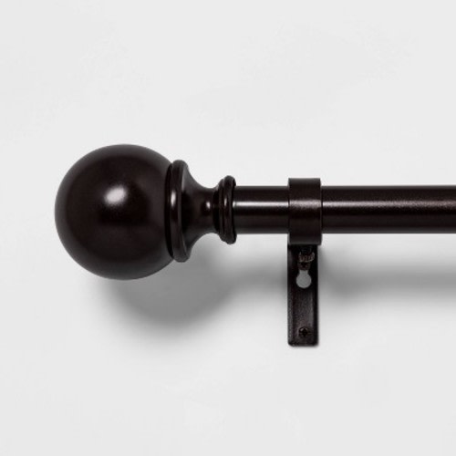 Ball Curtain Rod - Threshold™, Color: Oil Rubbed Bronze  - Out of Stock, Size: 66"-120"
